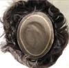 Homens WIG WIG MENS CAPACES RETISTRA FUTURA FUTADA Base de seda Toupee Full Silk Top Toupee Europeu Virgin Remy Human Human Human Wig Peruca para Homens