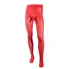 Sexy Men Oil Shiny Penis bainha de meia -calça de meia -calça de lingerie de meias brilhantes de nylons meios mais