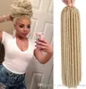 6 Packs 613 Blonde 10A Tête Complète Dreadlocks Extensions de Cheveux Synthétiques Crochet Tresses Doux Faux Serrures Tressage Synthétique Cheveux Expédition Express