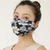 Washable Reusable Face Mask Summer Women Outdoor Sunscreen Mask Ventilate Comfortable Chiffon Material Face Shield Veil Dustproof Mask Gift