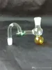 Accessoires de bangs en verre de pot brûlant de bouche de gourde ﾠ, pipes à fumer en verre colorées mini pipes à main multicolores meilleure cuillère en verre