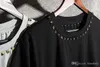 Mens Designer T Shirts Fashion Summer Simple Round Neck Rivets Men Women T-Shirts Tide Brand Men Clothing Tops