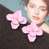 Europe and the United States fashion big sweet flower studs female accessories trendsetters network red baita Korean earrings8572026