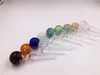 Dropper Shape Glass Smoking Pipes Oil Burners for Dry Herb Tobacco