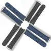 Pulseira de relógio masculina de 20mm, azul, preta, à prova d'água, borracha de silicone, pulseira com fecho, fivela para omega 300 at150 8900 tools254w