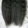 Yaki Straight Human Hair Kinky Cinta recta Extensiones de cabello 40 piezas Cinta de Yaki gruesa en el cabello en adhesivos PU Piel Trowft Invisible 40pcs