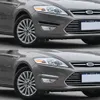 2pcs for Ford Mondeo Fusion 2011 2012 2013 LED DRL النهار أثناء تشغيل ضوء النهار مصباح الضباب المضاد للماء