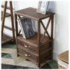 Solid wood bedside cabinet Bedroom Furniture Creative American style Mediterranean retroHotel storage cabinets tea table