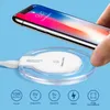 Qi Wireless Charger Carger Pad Portable Fantasy Crystal Universal LED Lighting Tablet K9 Ładowanie dla I11 XS Max Samsung S10E Plus