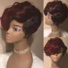 Moda krótka peruka włosów 20 stylów syntetyczne peruki dla kobiet Włosy Większość Róży siatka różowa