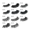 Multistyles 100% Real Siberian 3D Full Strip False Eyelash Long Individual Eyelashes Lashes Extension