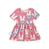 1-6Y bébé points dessin animé lapin robe lapin de Pâques jupe filles princesse robes jupe mignonne enfants jupes robes d'été vêtements de fête E3803