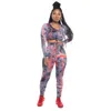 Donne per tracce invernali per le tute in goccia tintura Sport Sports Suit Sexy Track Suit Multi Two Piece Abiti a maniche lunghe Top Pant Long Top S9015756