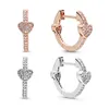 Pandoras oorbellen ontwerper voor vrouwen sieraden originele kwaliteit charme zilveren oorbel voor verleidelijke hoepel oorbellen luxe sieraden vrouwen
