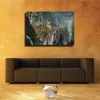 Pintura do senhor dos anéis, imagens impressas para sala de estar, decoração de casa, arte abstrata para parede, pintura a óleo poster210t