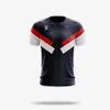 Partihandel torr passform Fullt sublimering Anpassade par Unisex T Shirts Table Tennis Badminton Jersey Gratis fraktkund