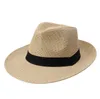 Grands chapeaux de cowboy pour hommes et femmes, chapeaux de paille Panama, casquettes de sport de plein air, chapeaux à large bord