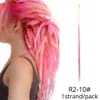 Queue de cheval Cheveux Extension Brins Crochet Synthétique À La Main Dreadlocks Crochet Extensions De Cheveux 52 Couleurs Tressage Cheveux Synthétique Naturel