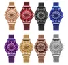 Ladies Women's Watches Diamond Dial Roxo Couro Quartz Wrist Watch Top Luxo Relogio Feminino Clock