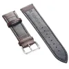 Смотреть аксессуар 18202224 мм кожаная часовая полоса Blackbrown Color Watch Bracelet Brстопишные часы Замена штифта Buckle Spring8014411