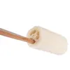 Natural Loofah Bath Brush with Long Wood Handle Exfoliating Dry Skin Shower Body Scrubber Spa Massager LX1711