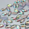 300pcs 5*10mm Horse Eye Mix color Acrylic Rhinestones Crystal Flatback Strass Stone For Clothes Dress Craft ZZ722