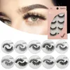 ePacket 4 Pairs Of New Product Handmade Mink False Eyelashes Natural Slender Long ThreeDimensional Multilayer Eyelashes2020015