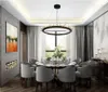 Luxury LED Crystal Chandelier Lighting Round Crystals Pendant Lamp Black Hanging Light for Living Room Home Decoration Lustres De Cristal