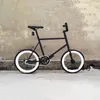 بوصة ثابتة والعتاد الدراجة سرعة واحدة ريترو Fixie خمر الشظية إطار دراجة صغيرة Vinbike مع سلة