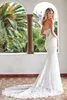 2019 New Chic Sirena Modest Modest Abiti da sposa Sweetheart Lace Appliques Tulle Country Plus Size Abiti da sposa