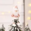 New Year Christmas Hanging Pendant Santa Claus Xmas Tree Embellishment Angel Toys Drop Ornaments Decorations Elk Plush Doll JK1910