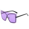 Large Frame Conjoined Sunglasses Vintage Oversized Women Shade Designer Sun Glasses 8 Colors Wholesale