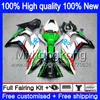 사출 용 OEM KAWASAKI ZX10R 1000CC 2,016 2,017 2,018 335MY.63 ZX1000 ZX 10 R ZX 1,000 ZX 10R ZX10R 16 17 18 100 % 맞추기 페어링 공장 녹색