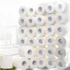 10 Rolls Tuvalet Kağıdı Kağıdı 4 Katmanlar Ev Banyo Tuvalet Kağıdı Rulo Toplu İlköğretim Odun Hamuru Tuvalet Kağıdı Doku Rulo FS9504 7339044