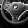 جديد تصميم عجلة القيادة ملصقات السيارات من ألياف الكربون لسيارات BMW E90 E92 3 Series 2006 2008 2008 2009 2010 2011 2012 تصفيف السيارة