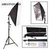 Freeshipping Aberstudio Hot Sell Photo Studio Set 1 x 135W Lamp + 1x Lighting Stand +1 x Soft box Photo Studio Kit