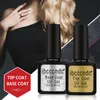 10ml rápido de longa duração gel unha polonês base gel e revestimento superior uv arte manicure garrafa plástica269h9367247