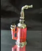 Hookahs Acryl metalen water fles Groothandel Bongs Oliewielpijpen Waterpijpen Glazen pijpolie Rigs Rooking