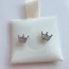 NEW Fashion CZ Diamond Orecchini a bottone per Pandora 925 Sterling Silver Magic Crown Orecchino Confezione regalo originale per donne Ragazze