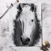 Black White Wall Art Horse Head Canvas Painting Nordic Posters and Prints Abstract Wall Pictures for Living Room Home Decor8223558