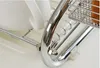 DIY S-Shaped Dish Rack Set 2-Tier Plated Iron Plate Dish Cutlery Cup Rack With Tray Drainage Bowl Rack Kitchen Shelf