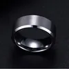 Groothandel - sieraden 8mm roestvrijstalen ringband titanium zilver zwart goud mannen maat 6 tot 13 bruiloft verlovingsringen