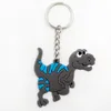 New Hot Selling Cartoon Dinosaur Key Ring Popular Keychain For Kids Gifts Dinosaur Theme Cartoon Creative gift Silicone Christmas Keychain