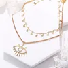 Fashion- Long pendant necklace Hip Individuality Alloy Material Star Pendants for Women Birthday New Year Gift Drop Shipping