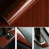 For Car Interior DIY 1pc 100 x 30cm High Glossy Wood Grain Vinyl Sticker Waterproof Textured Auto Car Decal Wrap Film219k