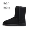 hiver nouvelle mode Bottes pour femmes Australie Classique haute demi Bottes Bow Femmes fille Boot Snow noir bleu bottines chaussures en cuir 36-41