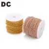 DC nouveau rouleau de 10 yards 23mm Dia couleur or Rose argent fer métal O forme chaînes à maillons pour colliers Bracelets fabrication de bijoux à bricoler soi-même