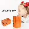 Useless Box Turns Itself Off in Wooden Storage Box Alone Machine Fully Assembled in Box Gifts for Adults and Children