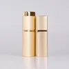 Luxury Square Tom Perfume Bottle 20ml Aluminium Refillerbar flaska Portable Metal Spray Atomizer Snabb leverans F1938