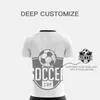 Пользовательские мужчины детские футбольные трикотажные изделия набор мальчиков Personalzed Football Training Uniforms Команда Пользовательские футбольные майки набор печати